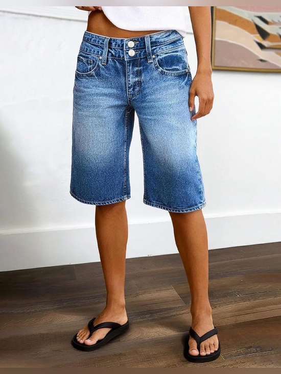 Flamingals Pants - Flamingals Bermuda High Waist Flap Pocket Pockets Shorts 2XL fg29-6